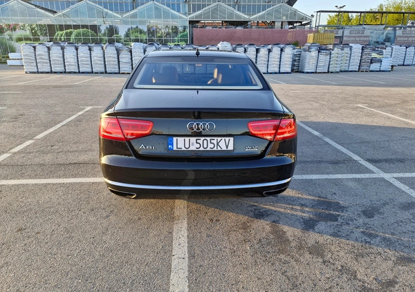 Audi A8 cena 95000 przebieg: 163000, rok produkcji 2011 z Lublin małe 92
